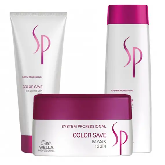 WELLA SYSTEM PROFESSIONAL Kit Color Save Shampoo 250ml + Balsamo 200ml + Mask 200ml