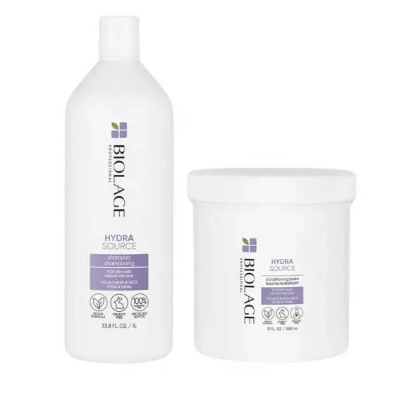 BIOLAGE Kit HydraSource Shampoo 1000ml + Aloe Conditioner 1080ml