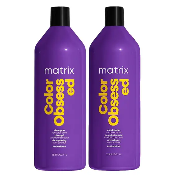 MATRIX Kit Total Results Color Obsessed Shampoo 1000ml + Balsamo 1000ml