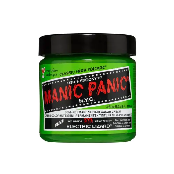 MANIC PANIC Classic High Voltage Semi-Permanent Hair Color Cream 118ml ELECTRIC LIZARD