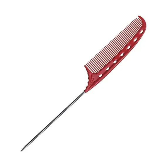 Y.S. PARK Pettine A Coda Di Ferro YS-103 ROSSO 180mm