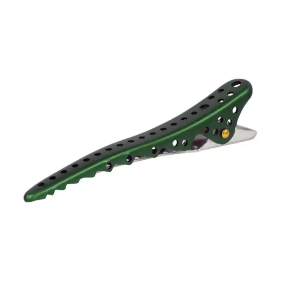 Y.S. PARK Shark Clip Becchi Verde Metallizzato 8 Pezzi
