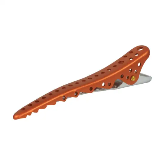 Y.S. PARK Shark Clip Becchi Arancio Metallizzato 2 Pezzi