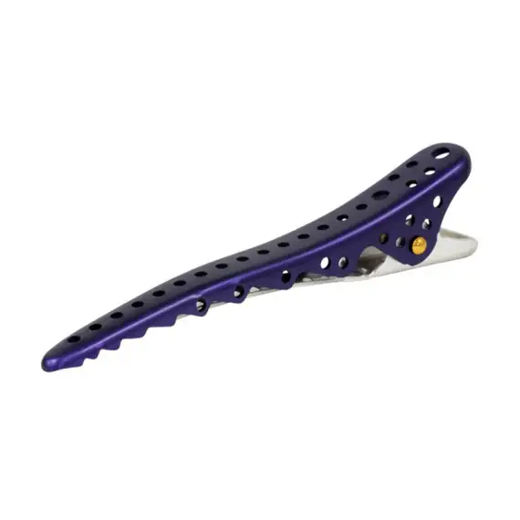 Y.S. PARK Shark Clip Becchi Viola Metallizzato 8 Pezzi