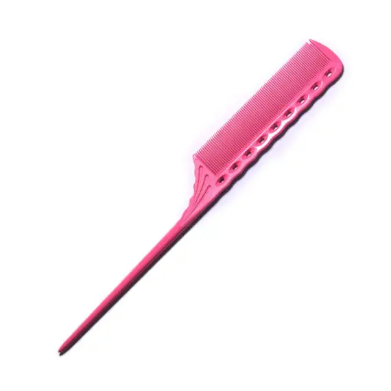 Y.S. PARK Pettine A Coda Denti Fitti YS-115 ROSA 215mm