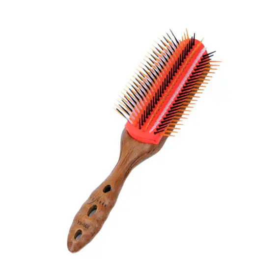 Y.S. PARK Pro Wood Styler Spazzola Legno Di Betulla 9 file YS-508