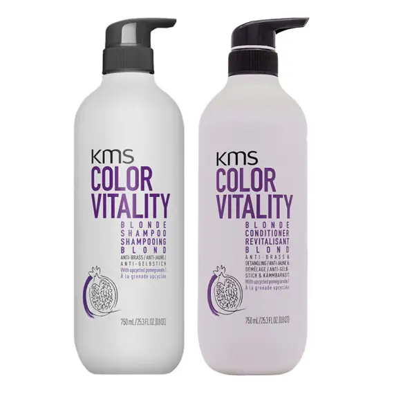 KMS Kit Color Vitality Blond Shampoo 750ml + Conditioner 750ml