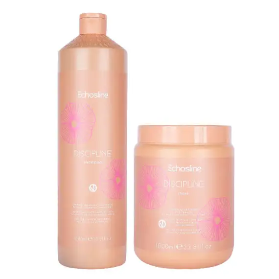 ECHOSLINE Kit Discipline Shampoo 1000ml + Mask 1000ml