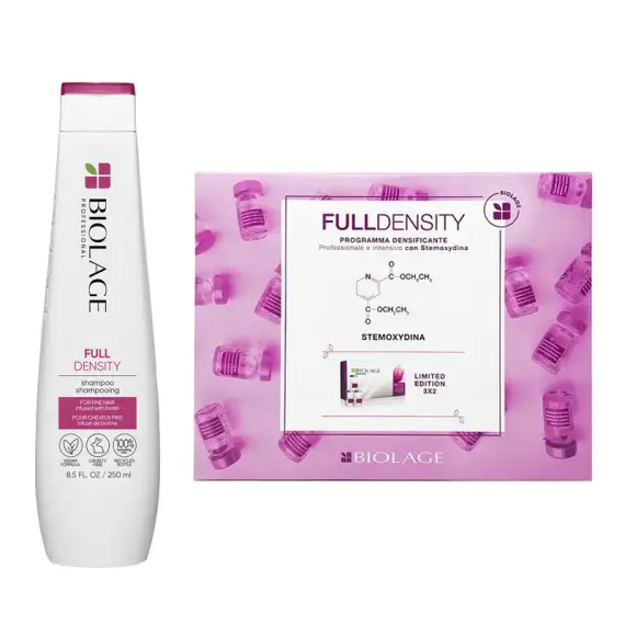 BIOLAGE Kit FullDensity Shampoo 250ml + Programma Densificante con Stemoxydina 30x6ml
