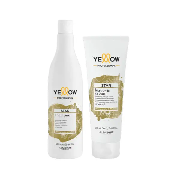 ALFAPARF Yellow Kit Star Shampoo 500ml + Leave-In Cream 250ml