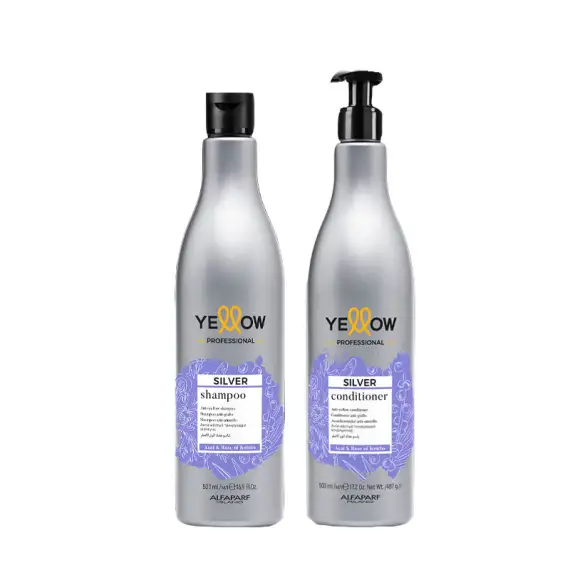 ALFAPARF Yellow Kit Silver Shampoo 500ml + Conditioner 500ml