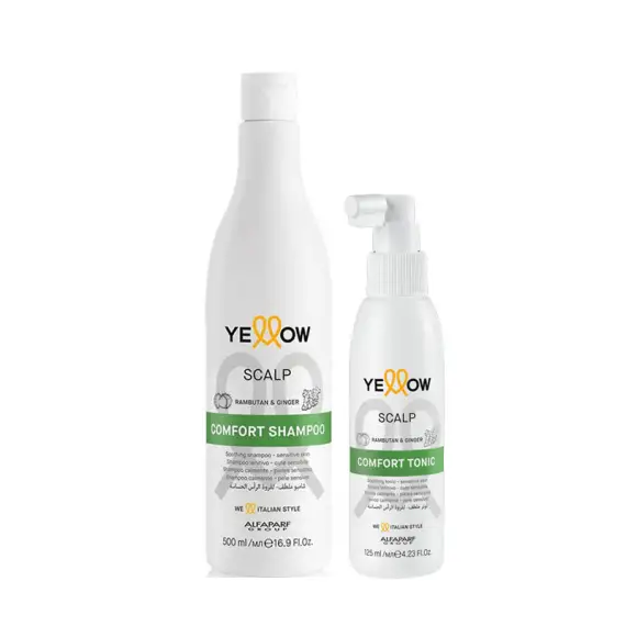 ALFAPARF Yellow Kit Scalp Comfort Shampoo 500ml + Tonic 125ml