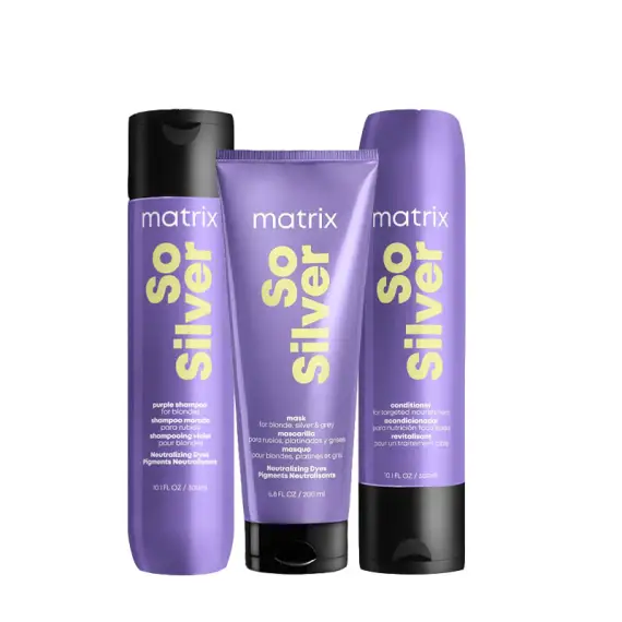 MATRIX TOTAL RESULTS Kit So Silver Shampoo 300ml +  Mask 200ml + Conditioner 300ml