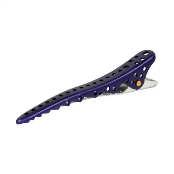 Y.S. PARK Shark Clip Becchi Viola Metallizzato 2 Pezzi