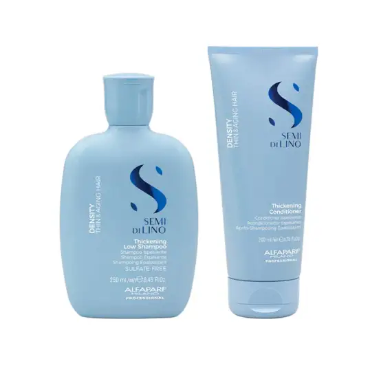 ALFAPARF MILANO kit Semi Di Lino Thickening Low Shampoo 250ml + Conditioner 200ml