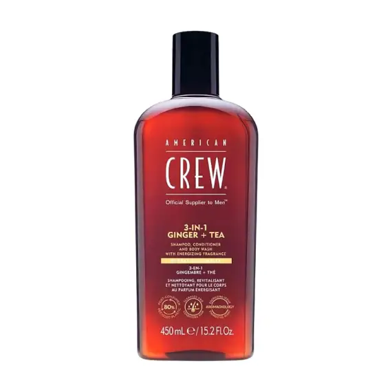 AMERICAN CREW 3 In 1 Ginger + Tea Shampoo 450ml