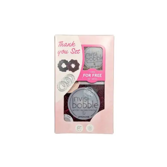 INVISIBOBBLE Thank You Set Red Value Sprunchie 2pz + Slim Hair Spiral 3pz