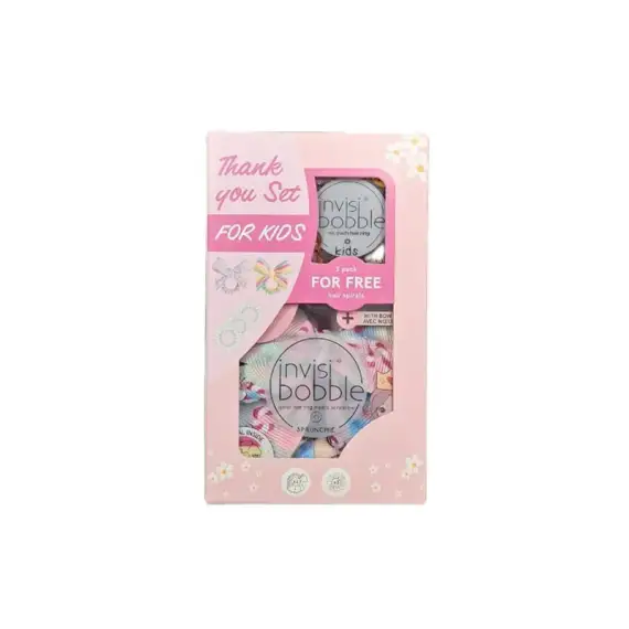 INVISIBOBBLE Thank You Set Kids Value Sprunchie 2pz + Slim Hair Spiral 3pz