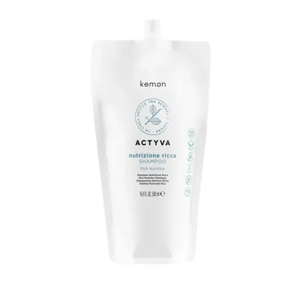 KEMON Actyva Nutrizione Ricca Refill Pouch Bag Shampoo 500ml