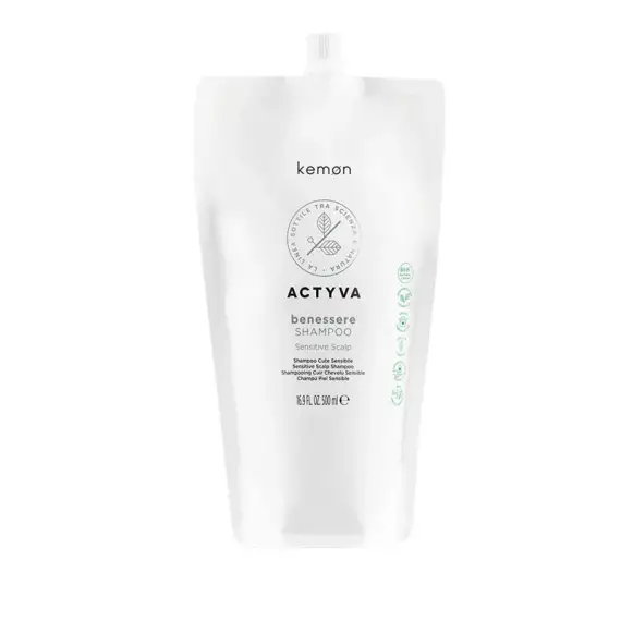 KEMON Actyva Benessere Refill Pouch Bag Shampoo 500ml