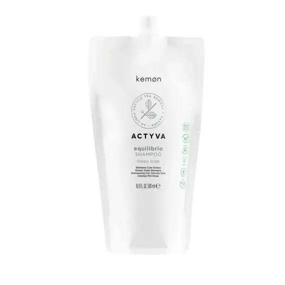KEMON Actyva Equilibrio Refill Pouch Bag Shampoo Greasy Scalp 500ml