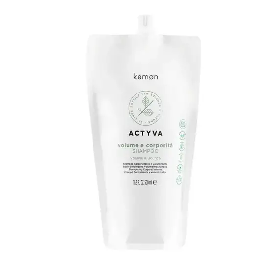 KEMON Actyva Volume E Corposità Refill Pouch Bag Shampoo 500ml