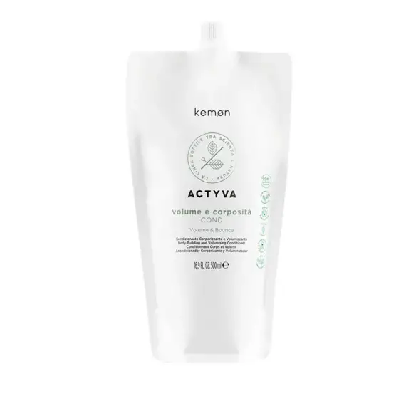 KEMON Actyva Volume E Corposità Refill Pouch Bag Conditioner 500ml