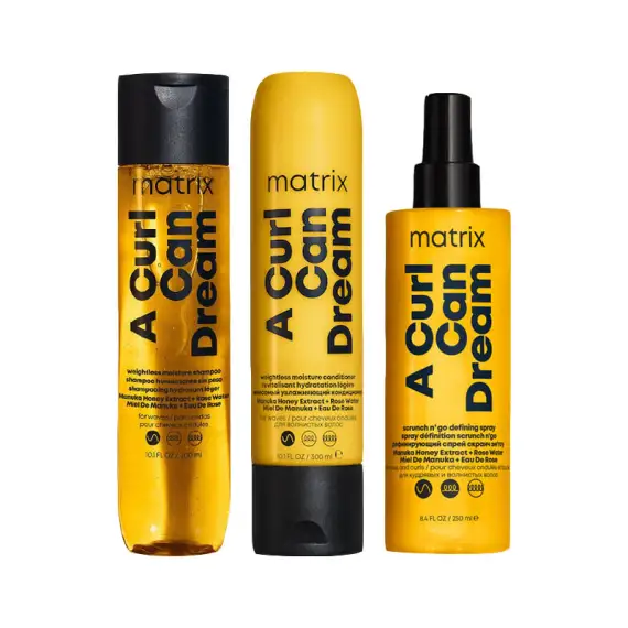MATRIX TOTAL RESULTS Kit A Curl Can Dream Weightless Shampoo 300ml + Conditioner 300ml + Spray 250ml