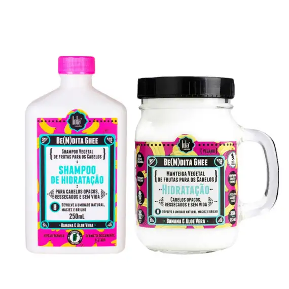 LOLA Kit Be(M)Dita Ghee Shampoo Banana & Aloe Vera 250ml + Mask 350g