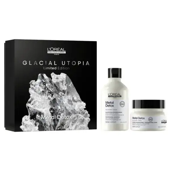 L'OREAL Set Serie Expert Metal Detox Cofanetto Regalo Shampoo 300ml + Mask 250ml
