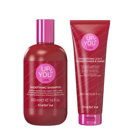 INEBRYA Kit Up To You Liss Smoothing Shampoo 300ml + 2 In 1 Conditioner & Mask 250ml
