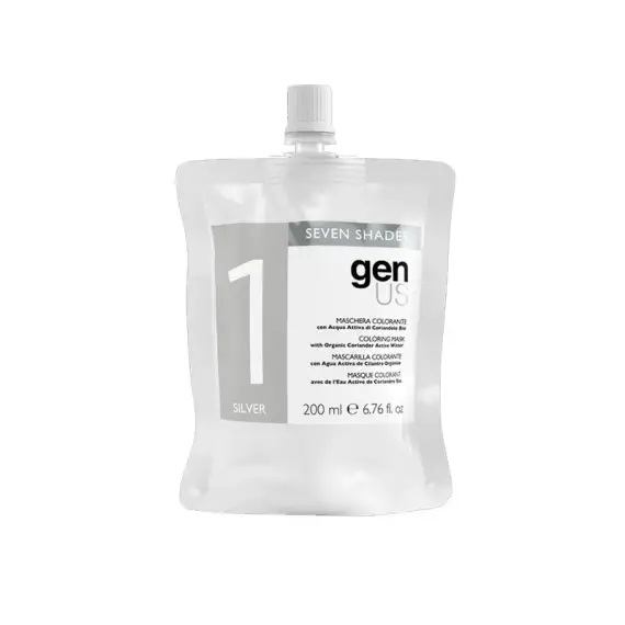 GENUS Seven Shades Maschera Colorante 1 Silver 200ml