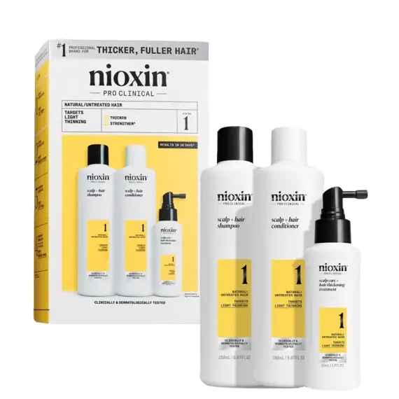 NIOXIN System Kit 1 Capelli Naturali Con Assottigliamento Lieve Small