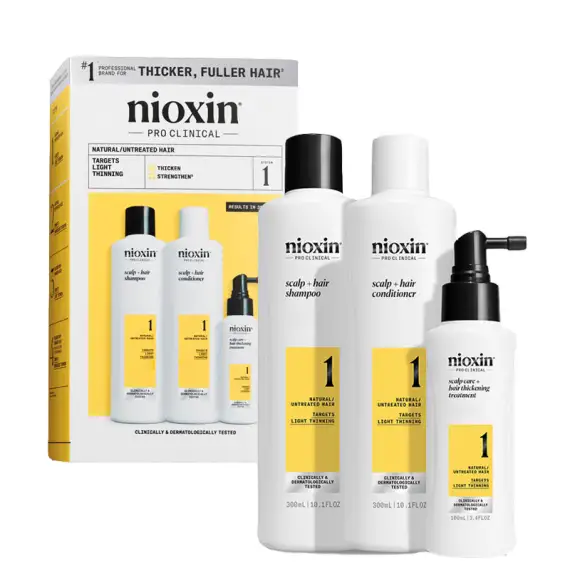 NIOXIN System Kit 1 Capelli Naturali Con Assottigliamento Lieve