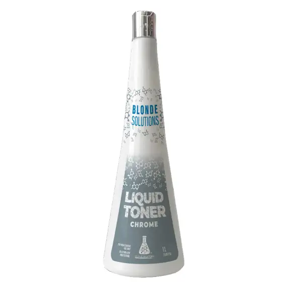 BLONDE SOLUTIONS Liquid Toner Chrome 1000ml