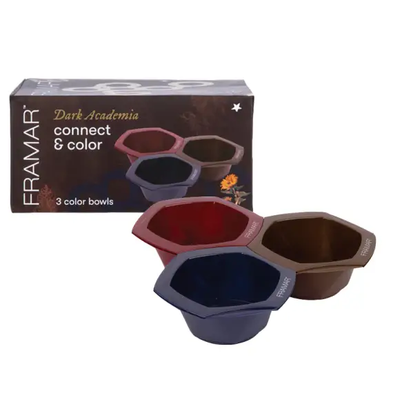 FRAMAR Dark Academina Connect & Color Bowls 3pz