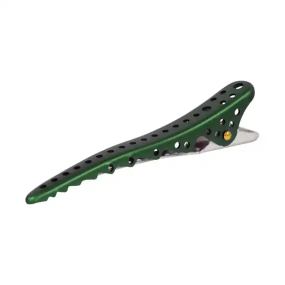 Y.S. PARK Shark Clip Becchi Verde Metallizzato 2 Pezzi