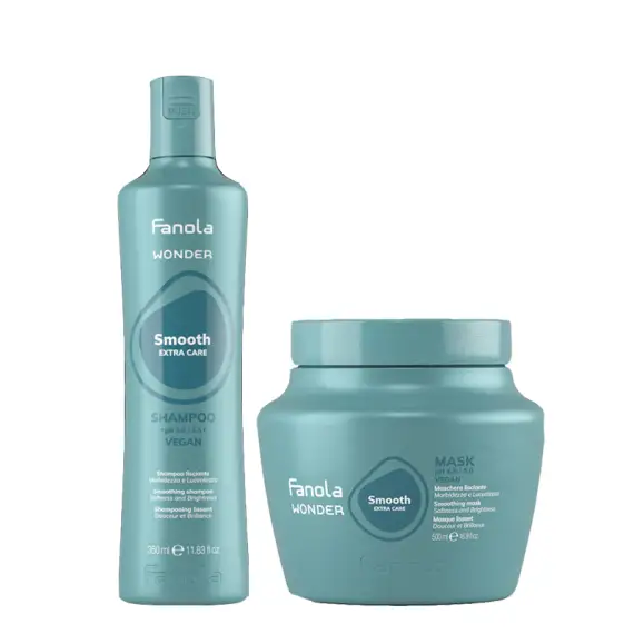 FANOLA Wonder Smooth Shampoo 350ml + Mask 500ml