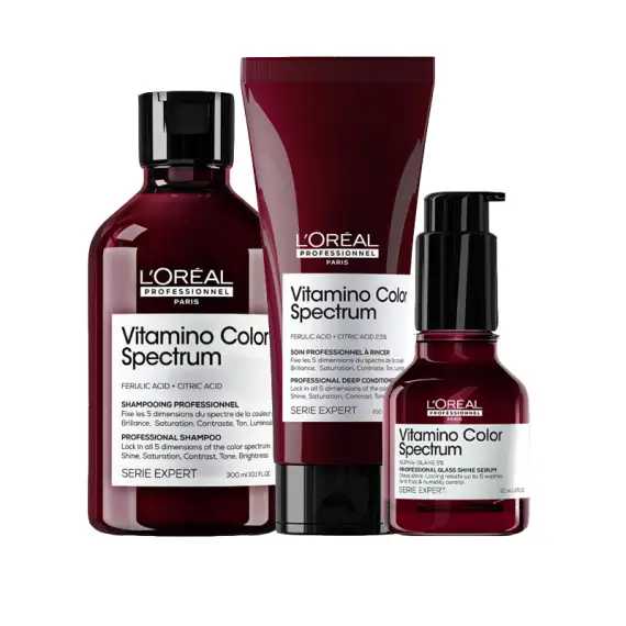 L'OREAL Kit Serie Expert Vitamino Color Spectrum Shampoo 300ml + Conditioner 200ml + Serum 50ml