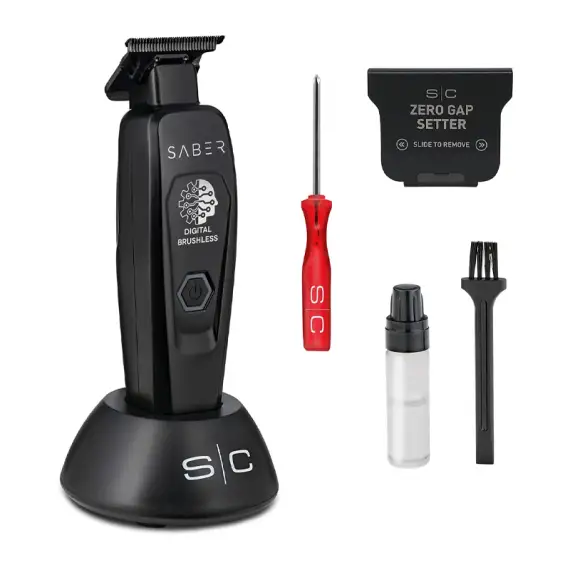 STYLECRAFT Pro Saber Brushless Professional Metal Trimmer Black