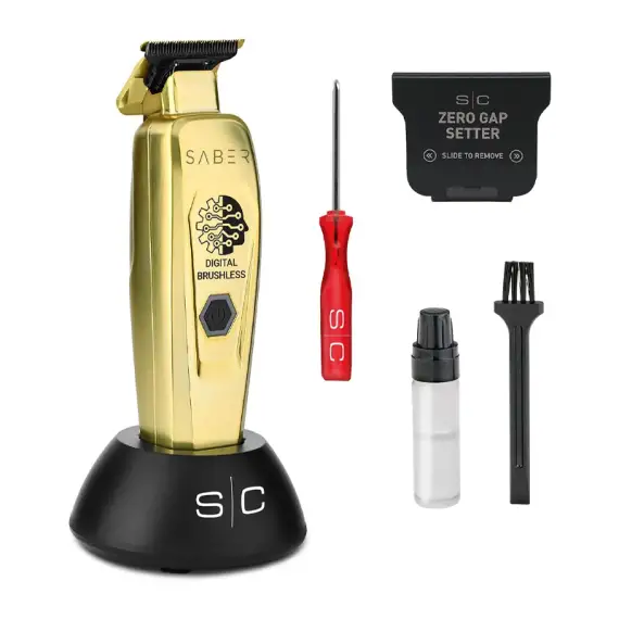 STYLECRAFT Pro Saber Brushless Professional Metal Trimmer Gold