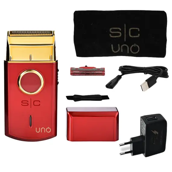 STYLECRAFT Uno Mini Single Foil Shaver Professional Red