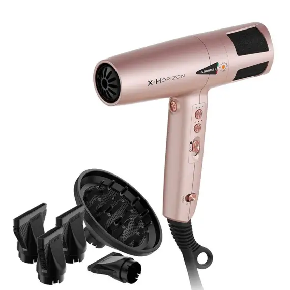 GAMMA+ X Horizon Asciugacapelli Professionale Gold Rose