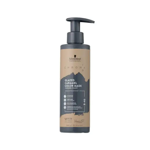SCHWARZKOPF Chroma ID Bonding Color Mask Glazed Caramel 8-46 300ml