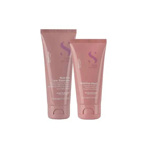 ALFAPARF MILANO Kit Semi Di Lino Nutritive Shampoo 75ml + Mask 50ml