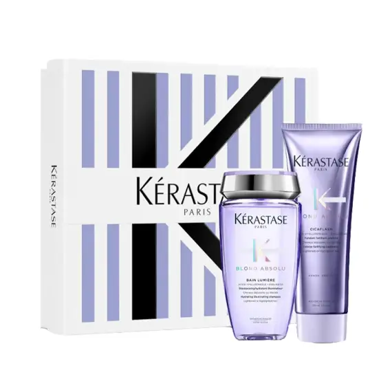 KERASTASE Set Blond Absolu Cofanetto Per Capelli Biondi Shampoo  250ml + Conditioner 250ml