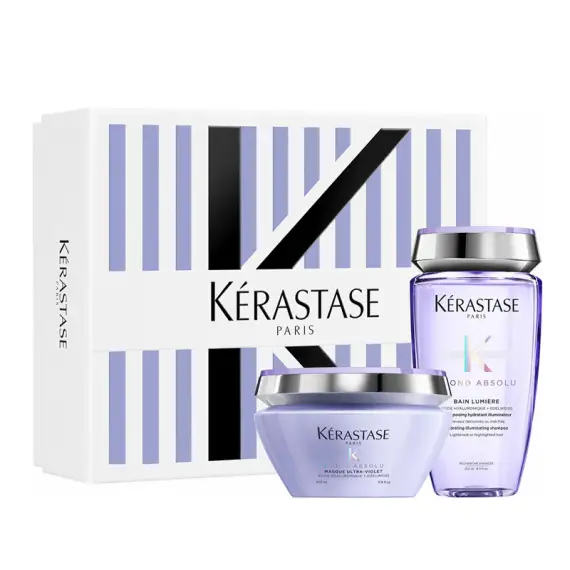 KERASTASE Set Blonde Absolu Cofanetto Per Capelli Biondi Shampoo 250ml + Mask 200ml