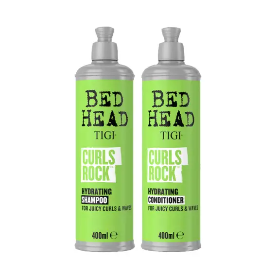 TIGI Kit Bed Head Curls Rock Hydrating Shampoo 400ml + Conditioner 400ml