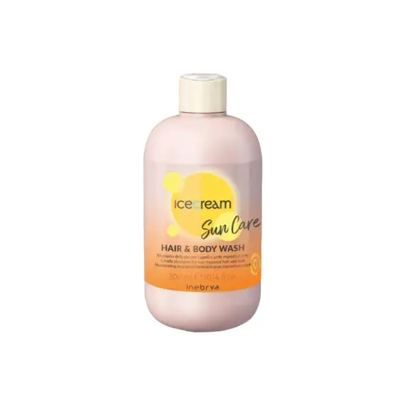 INEBRYA Ice Cream Sun Care 2 In 1 Hair & Body Wash Shampoo 300ml