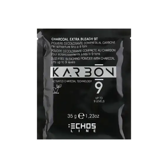 ECHOSLINE Karbon 9 Charcoal Decolorante in crema al carbone ad azione neutralizzante 35g